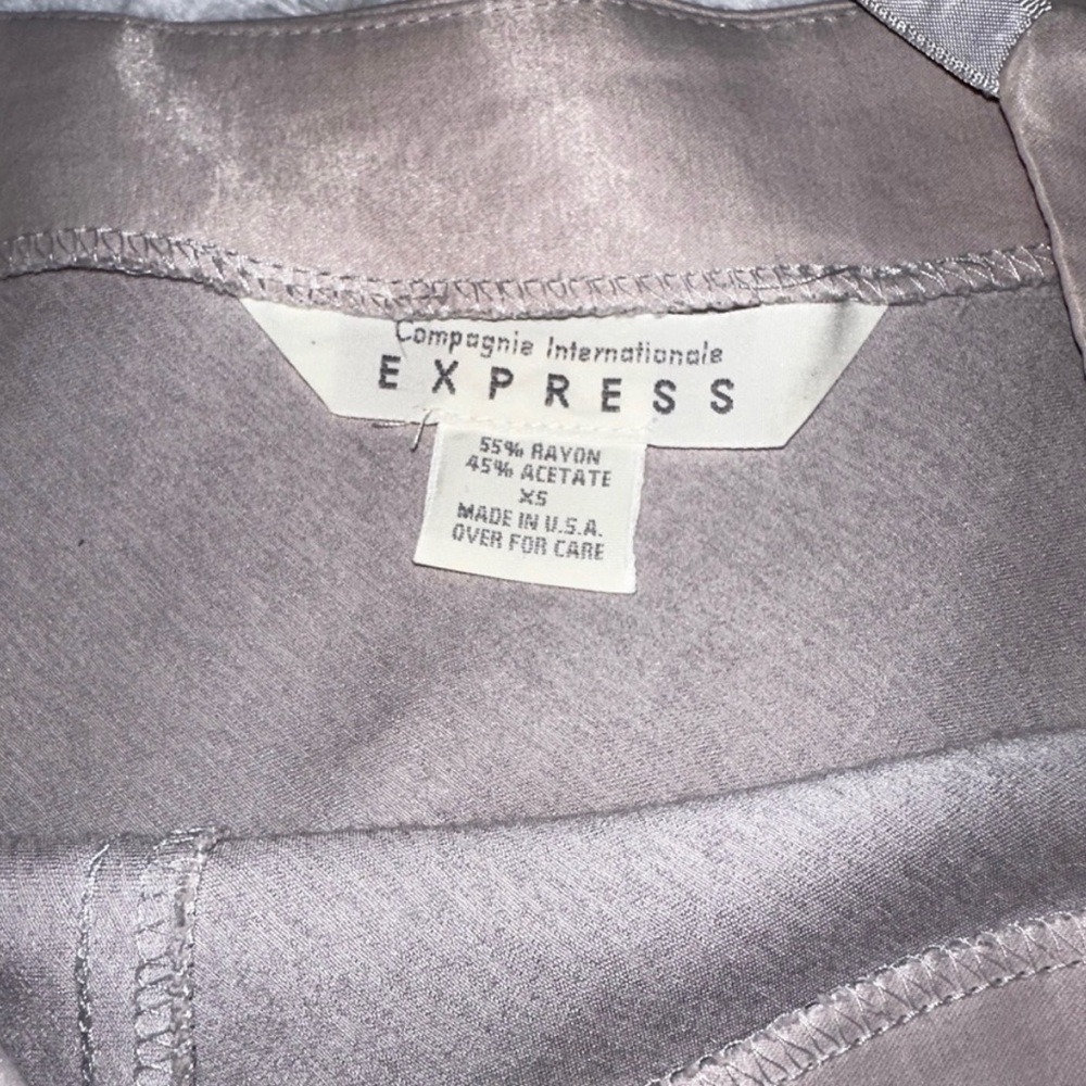 Express Pink Taupe Swooped Neck Tank Top - XS - Picture 2 of 5